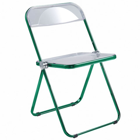 Lawrence Acrylic Folding Chair With Metal Frame