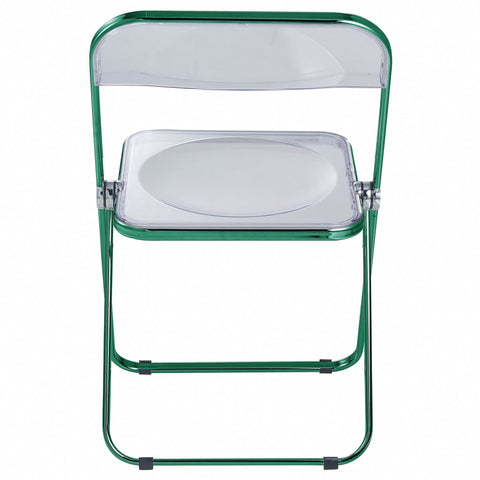 Lawrence Acrylic Folding Chair With Metal Frame