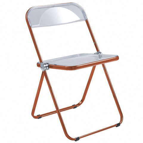 Lawrence Acrylic Folding Chair With Metal Frame