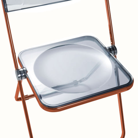 Lawrence Acrylic Folding Chair With Metal Frame