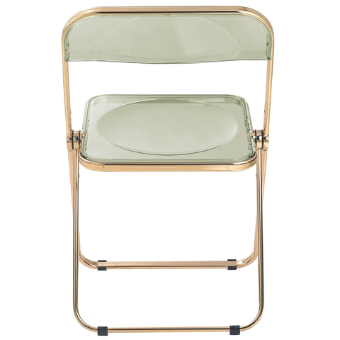 Lawrence Acrylic Folding Chair With Metal Frame