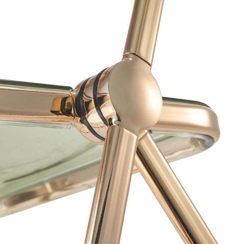 Lawrence Acrylic Folding Chair With Metal Frame