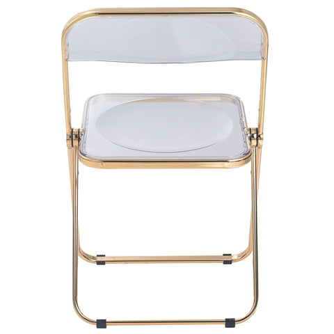 Lawrence Acrylic Folding Chair With Metal Frame
