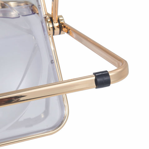 Lawrence Acrylic Folding Chair With Metal Frame