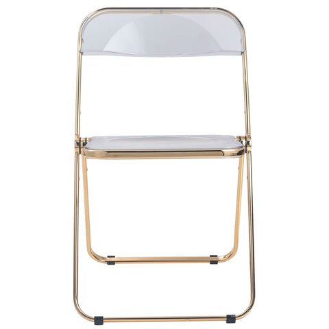 Lawrence Acrylic Folding Chair With Metal Frame