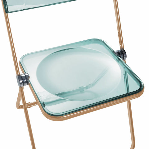 Lawrence Acrylic Folding Chair With Metal Frame