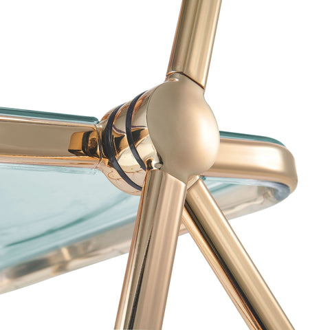 Lawrence Acrylic Folding Chair With Metal Frame