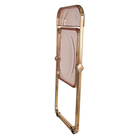 Lawrence Acrylic Folding Chair With Metal Frame