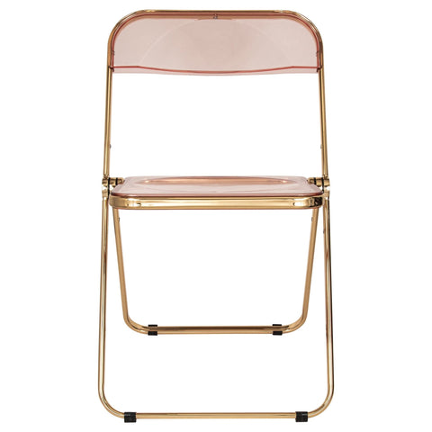 Lawrence Acrylic Folding Chair With Metal Frame
