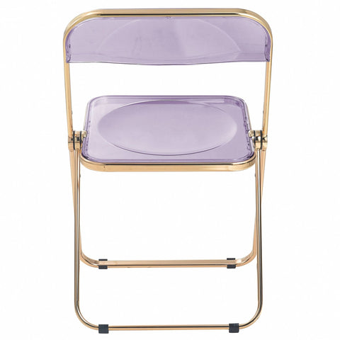 Lawrence Acrylic Folding Chair With Metal Frame