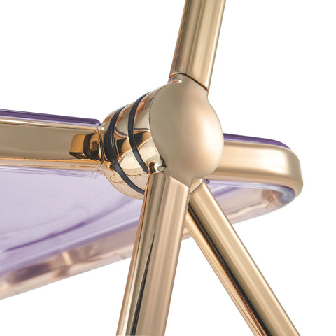 Lawrence Acrylic Folding Chair With Metal Frame