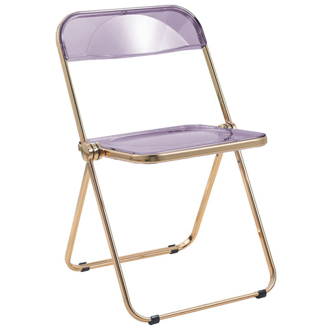 Lawrence Acrylic Folding Chair With Metal Frame