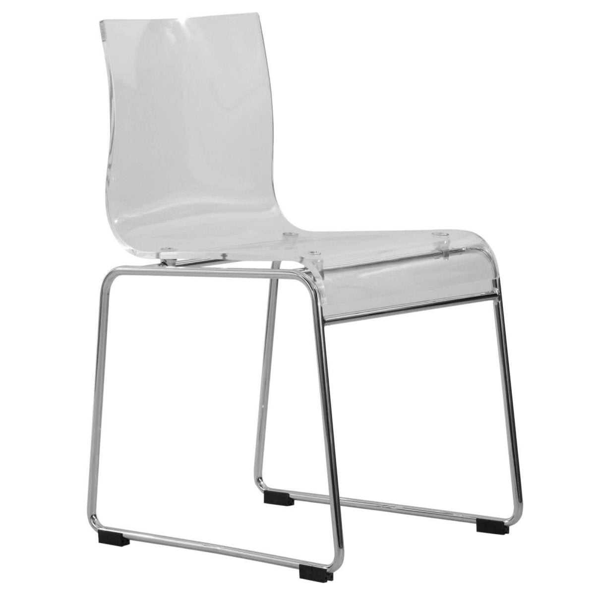 Lima Modern Acrylic Chair Set of 4