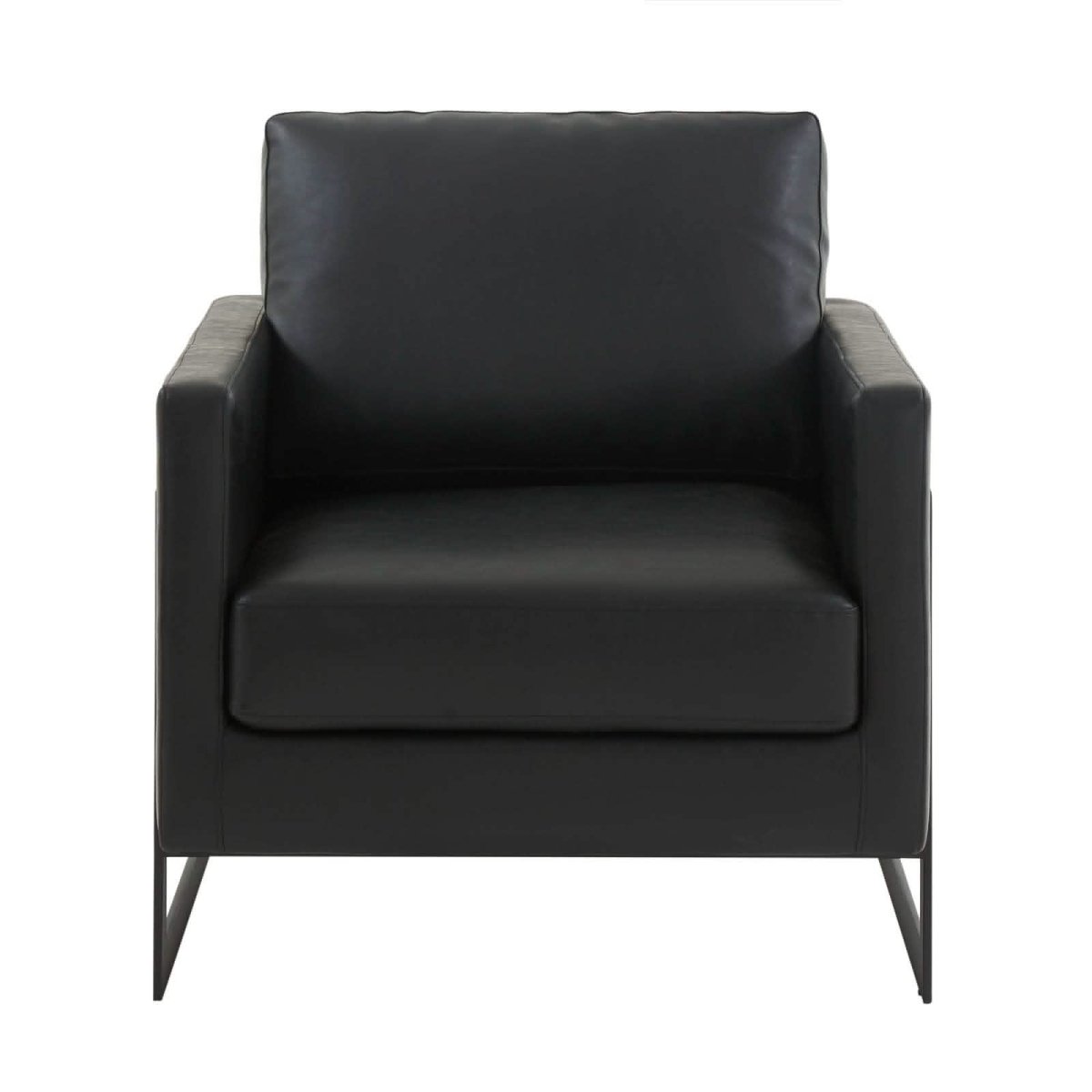 Lincoln Modern Upholstered in Fabric Accent Armchair With Gold/Black/White Metal Frame