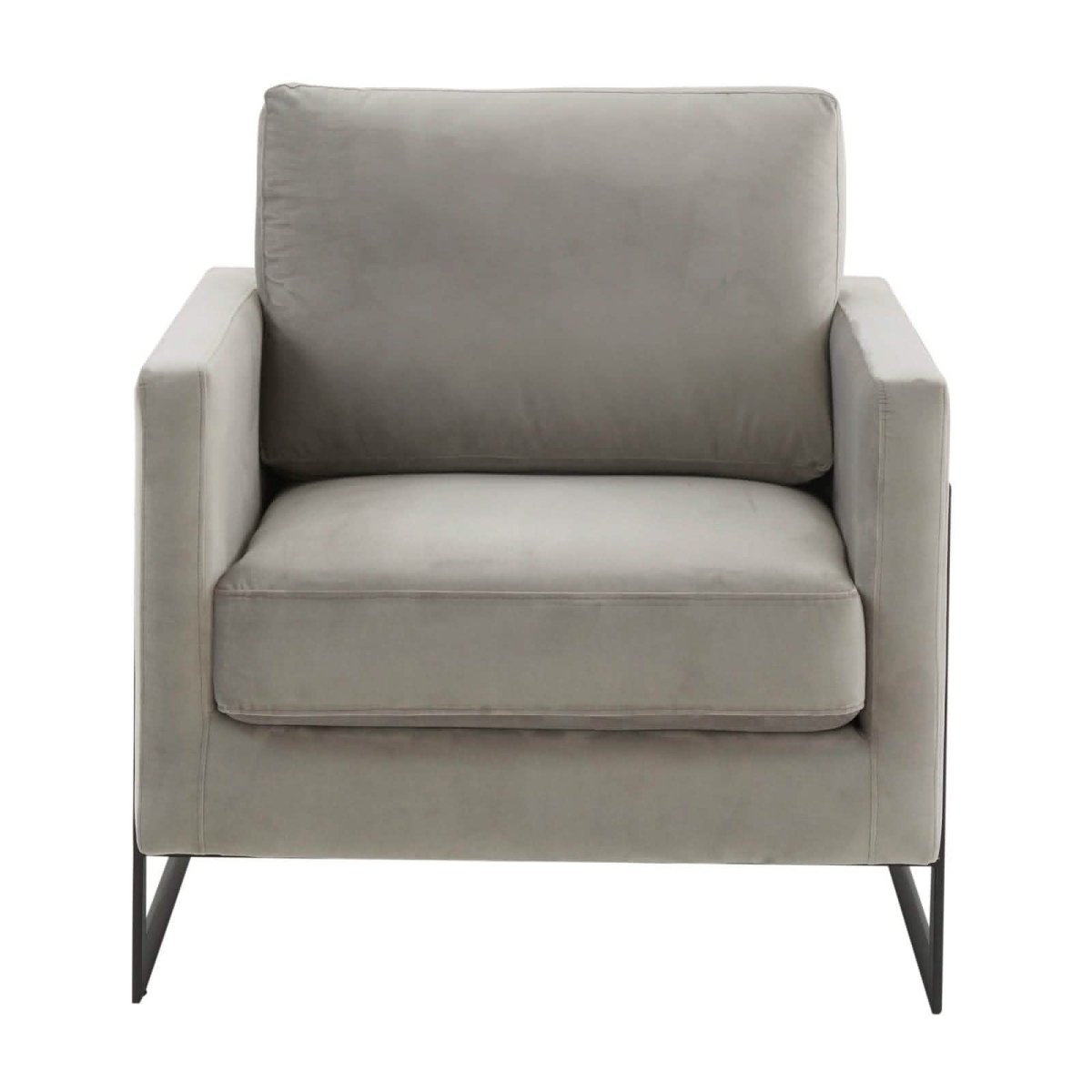 Lincoln Modern Upholstered in Fabric Accent Armchair With Gold/Black/White Metal Frame