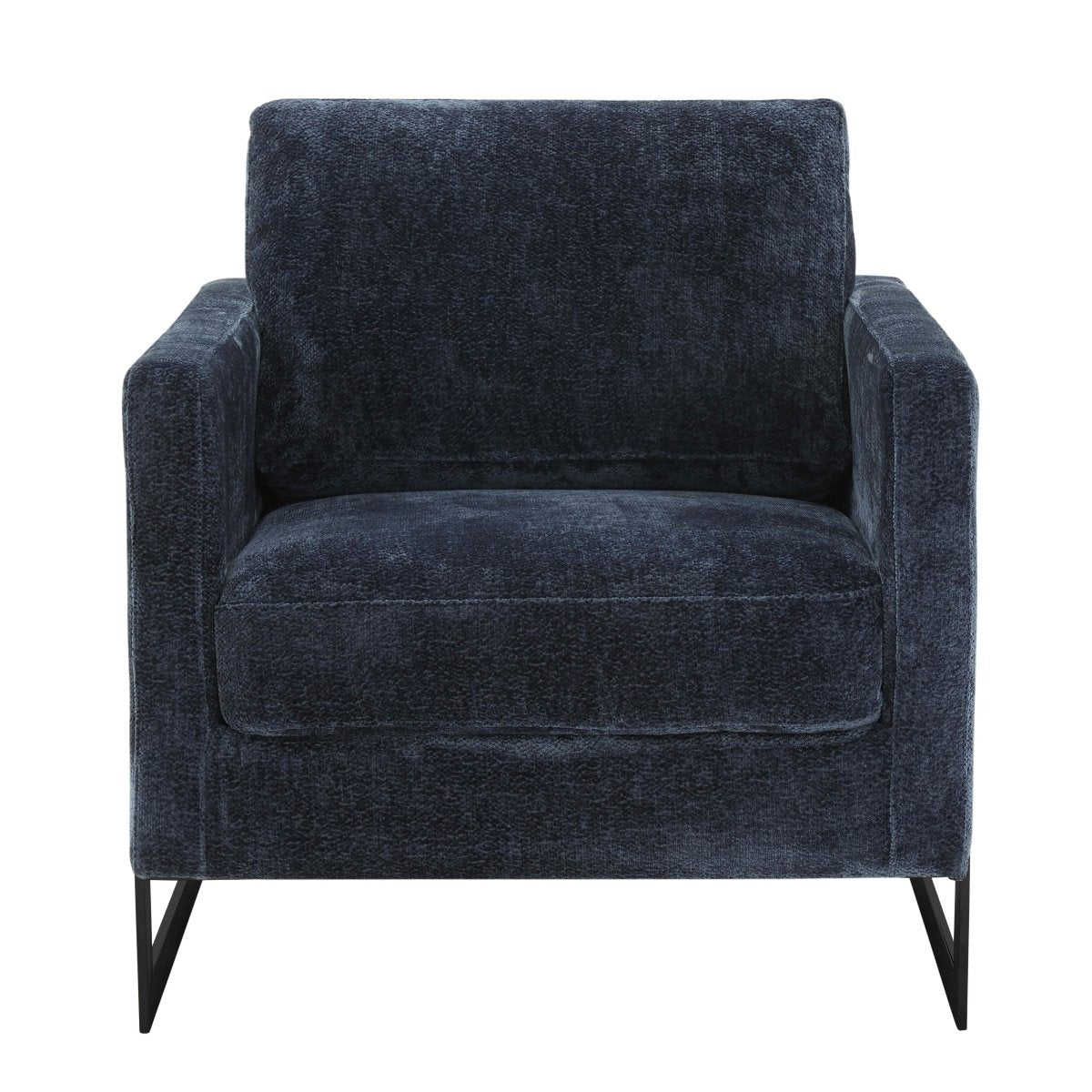 Lincoln Modern Upholstered in Fabric Accent Armchair With Gold/Black/White Metal Frame