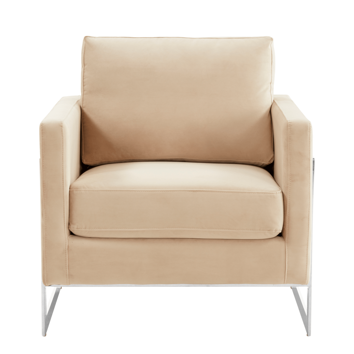 Lincoln Modern Upholstered in Fabric Accent Armchair With Gold/Black/White Metal Frame