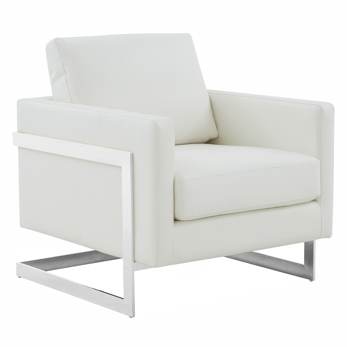 Lincoln Modern Upholstered in Fabric Accent Armchair With Gold/Black/White Metal Frame
