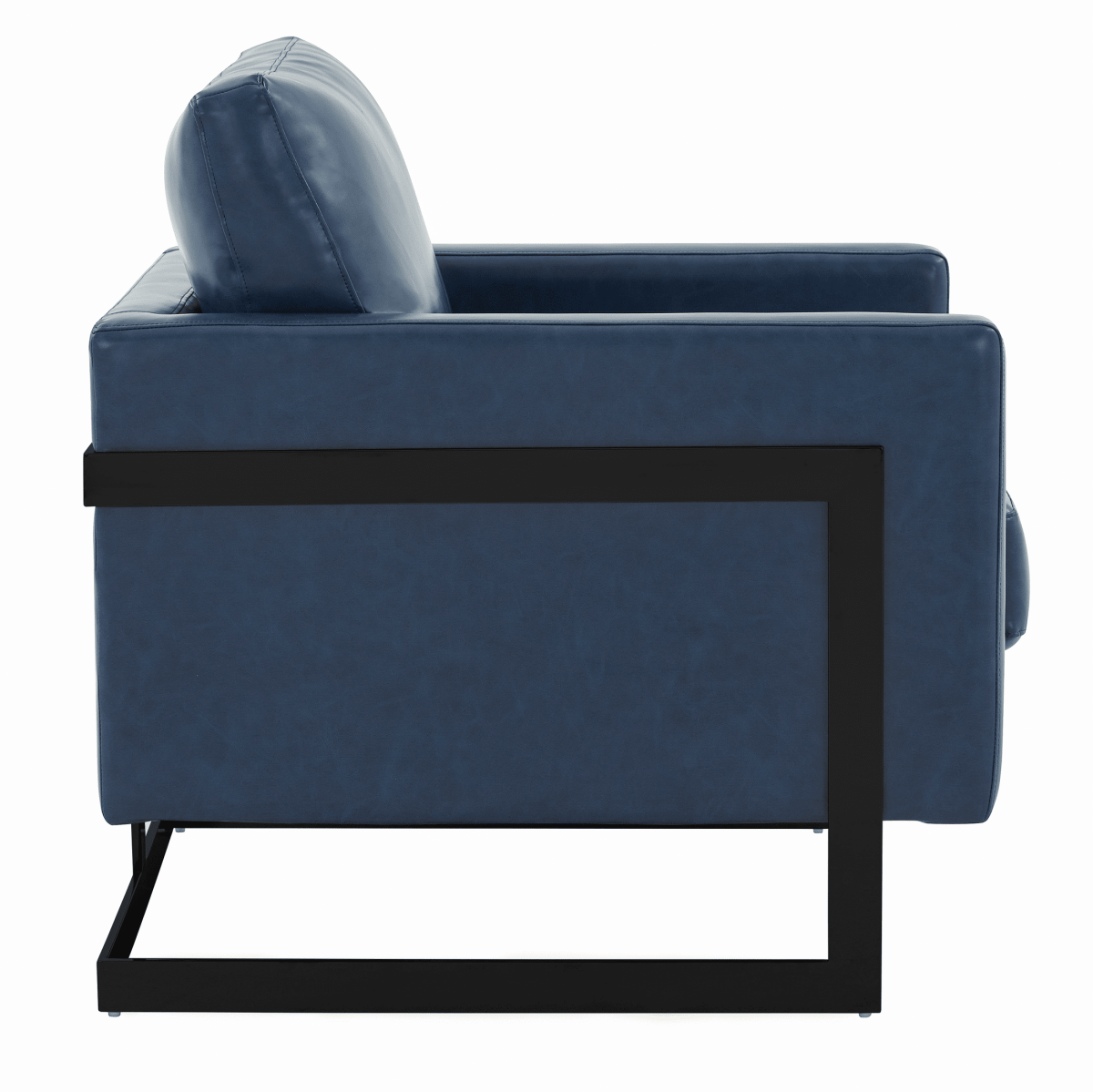 Lincoln Modern Upholstered in Fabric Accent Armchair With Gold/Black/White Metal Frame