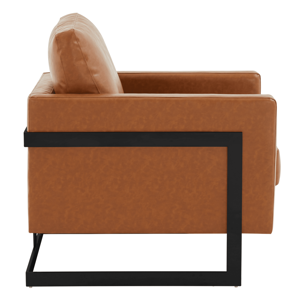 Lincoln Modern Upholstered in Fabric Accent Armchair With Gold/Black/White Metal Frame