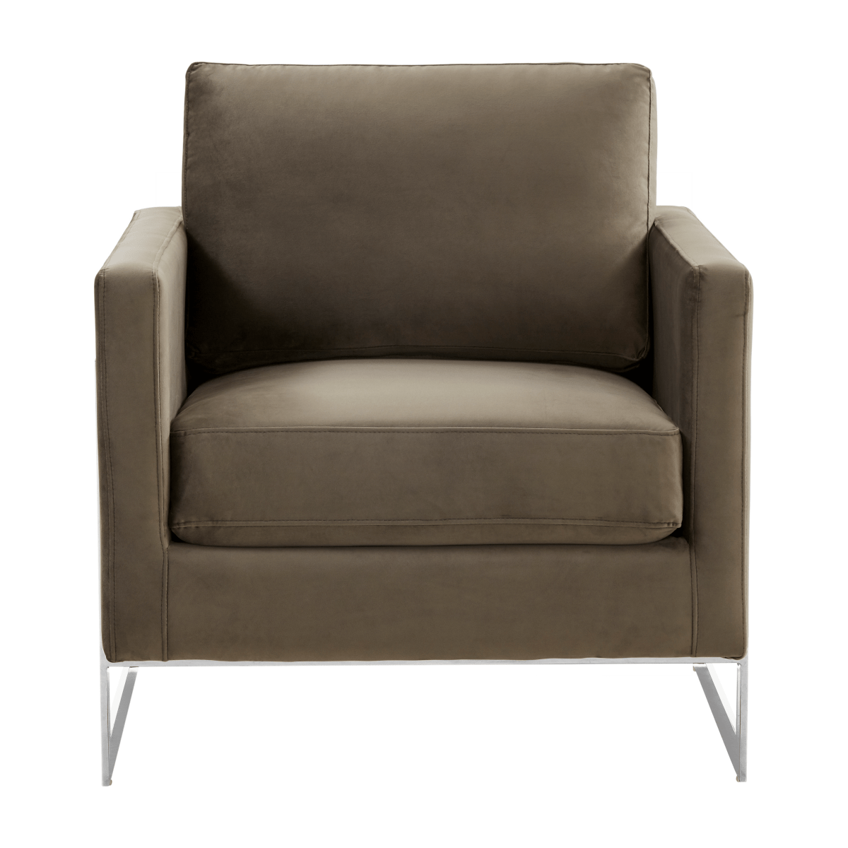 Lincoln Modern Upholstered in Fabric Accent Armchair With Gold/Black/White Metal Frame