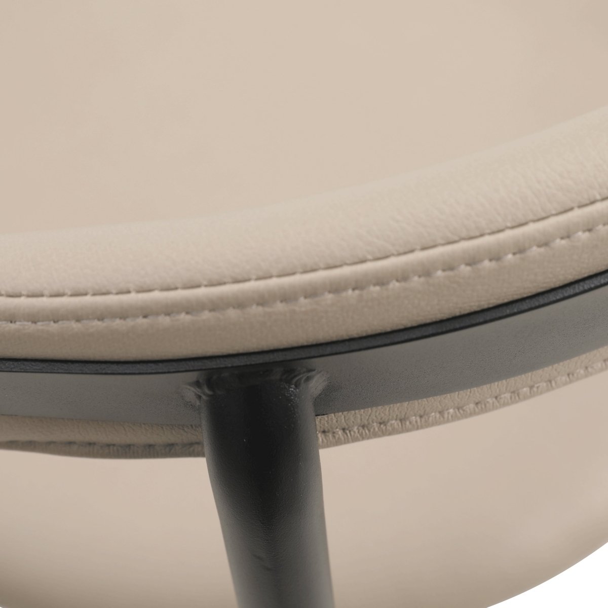 Lume Modern Dining Chair Upholstered in Polyester with Metal Legs