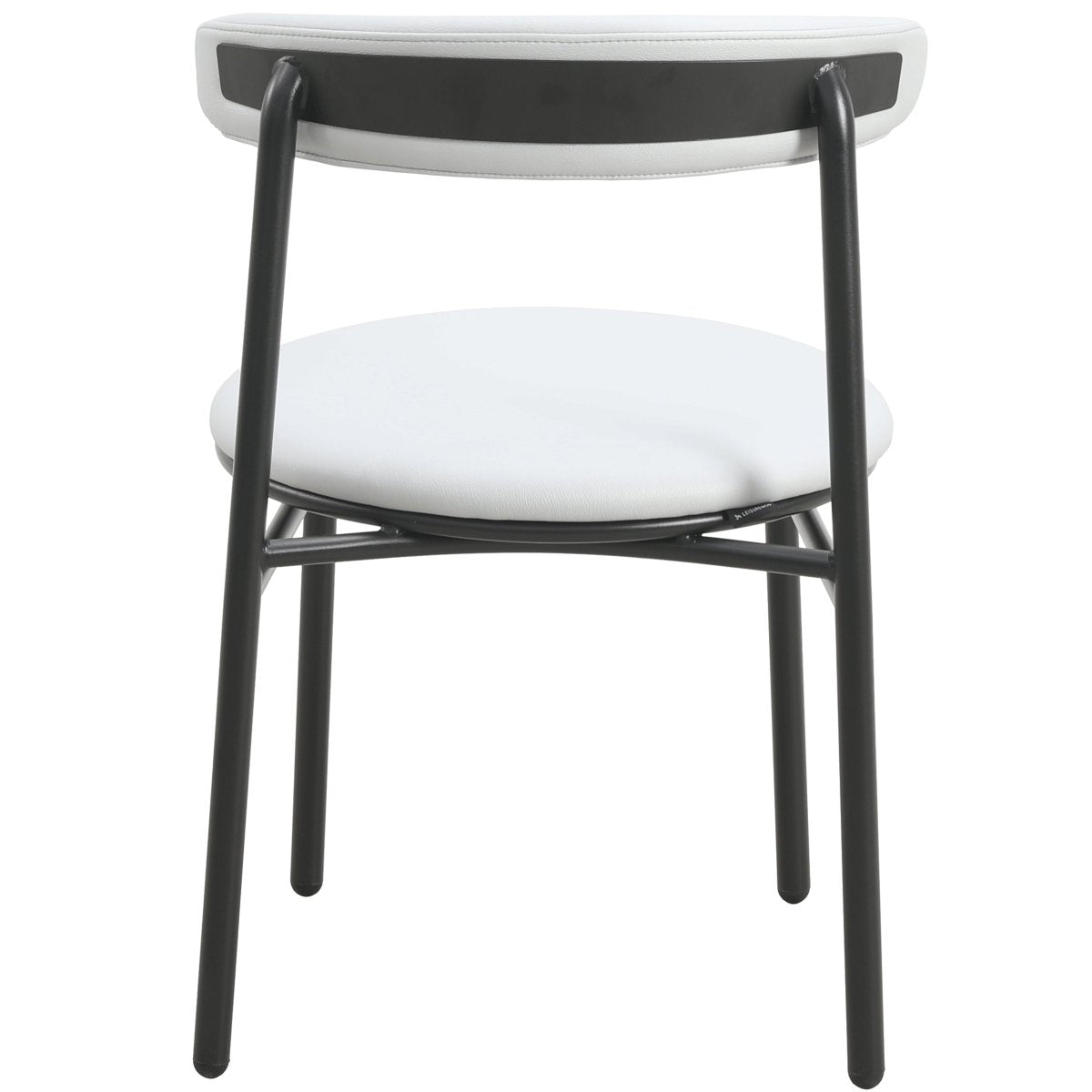 Lume Modern Dining Chair Upholstered in Polyester with Metal Legs
