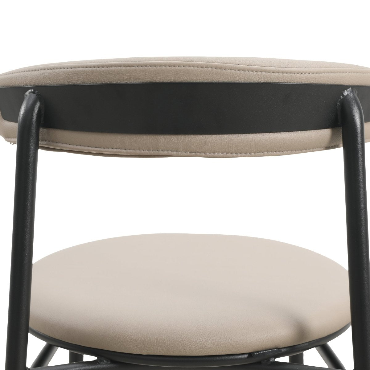 Lume Modern Dining Chair Upholstered in Polyester with Metal Legs