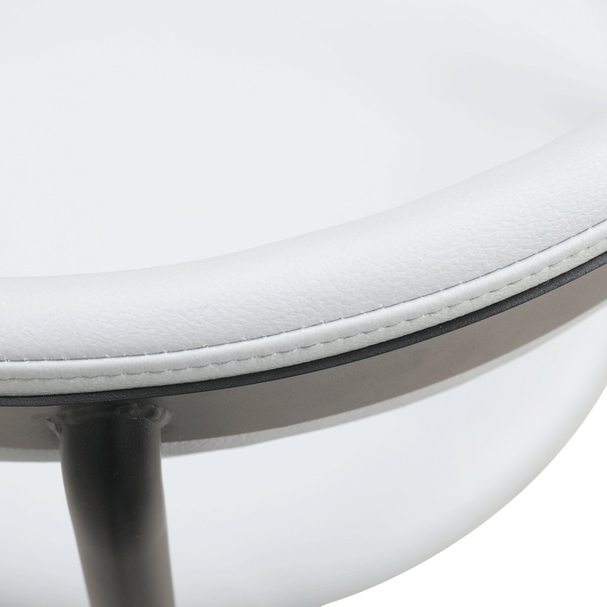 Lume Modern Dining Chair Upholstered in Polyester with Metal Legs