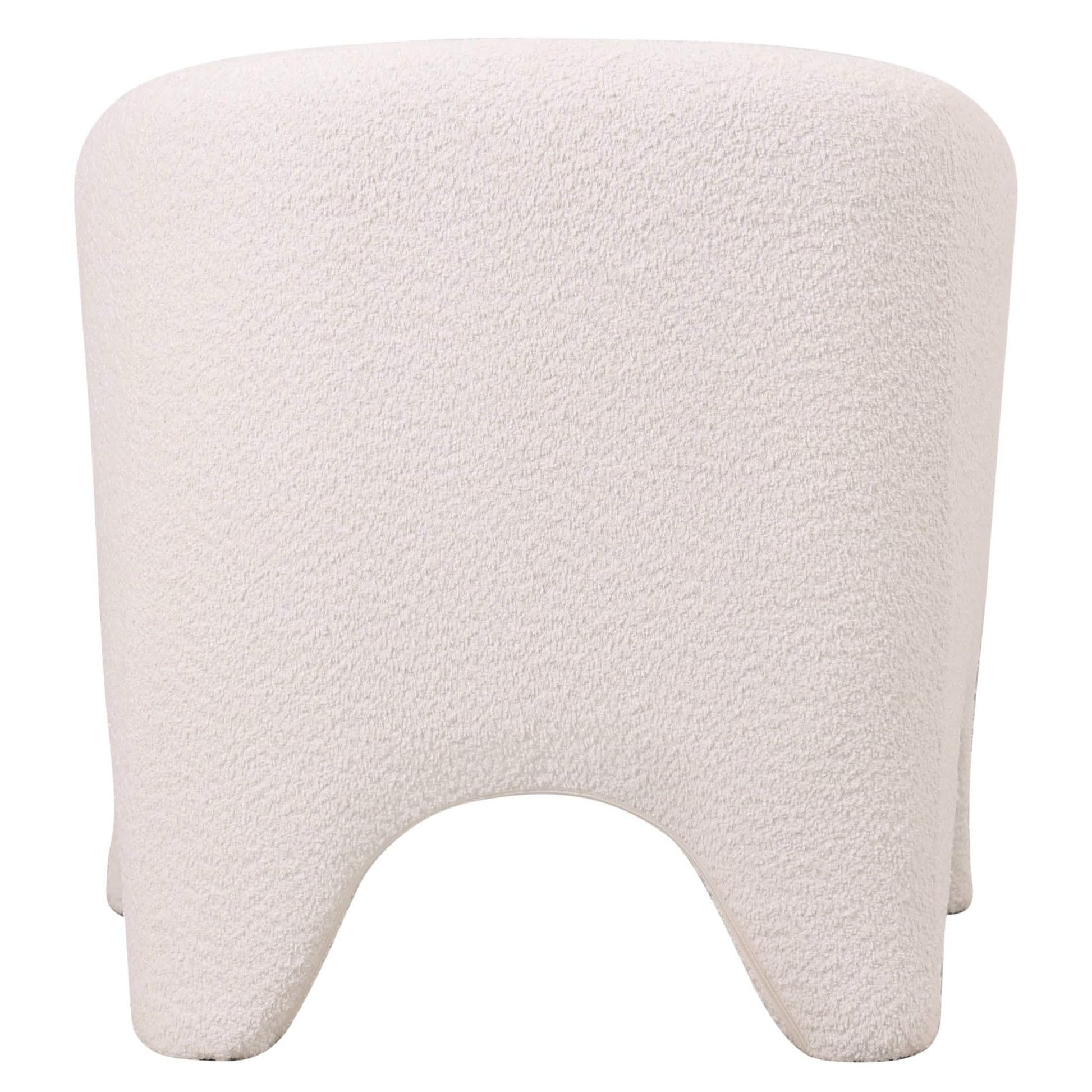 Lylo Accent Arm Chair Upholstered in Boucle/Velvet with Barrel Back Design