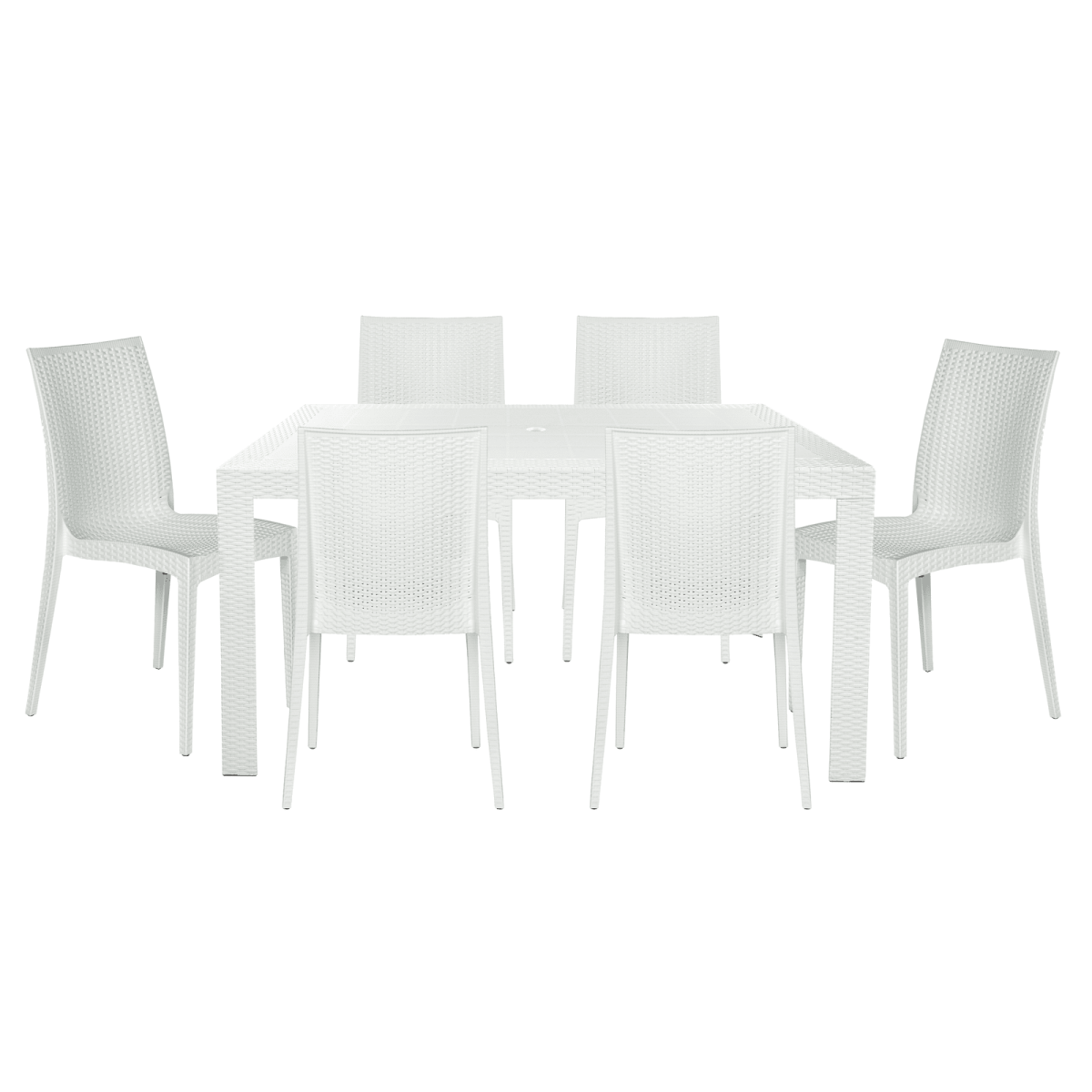 Mace Mid - Century 7 - Piece Outdoor Dining Set