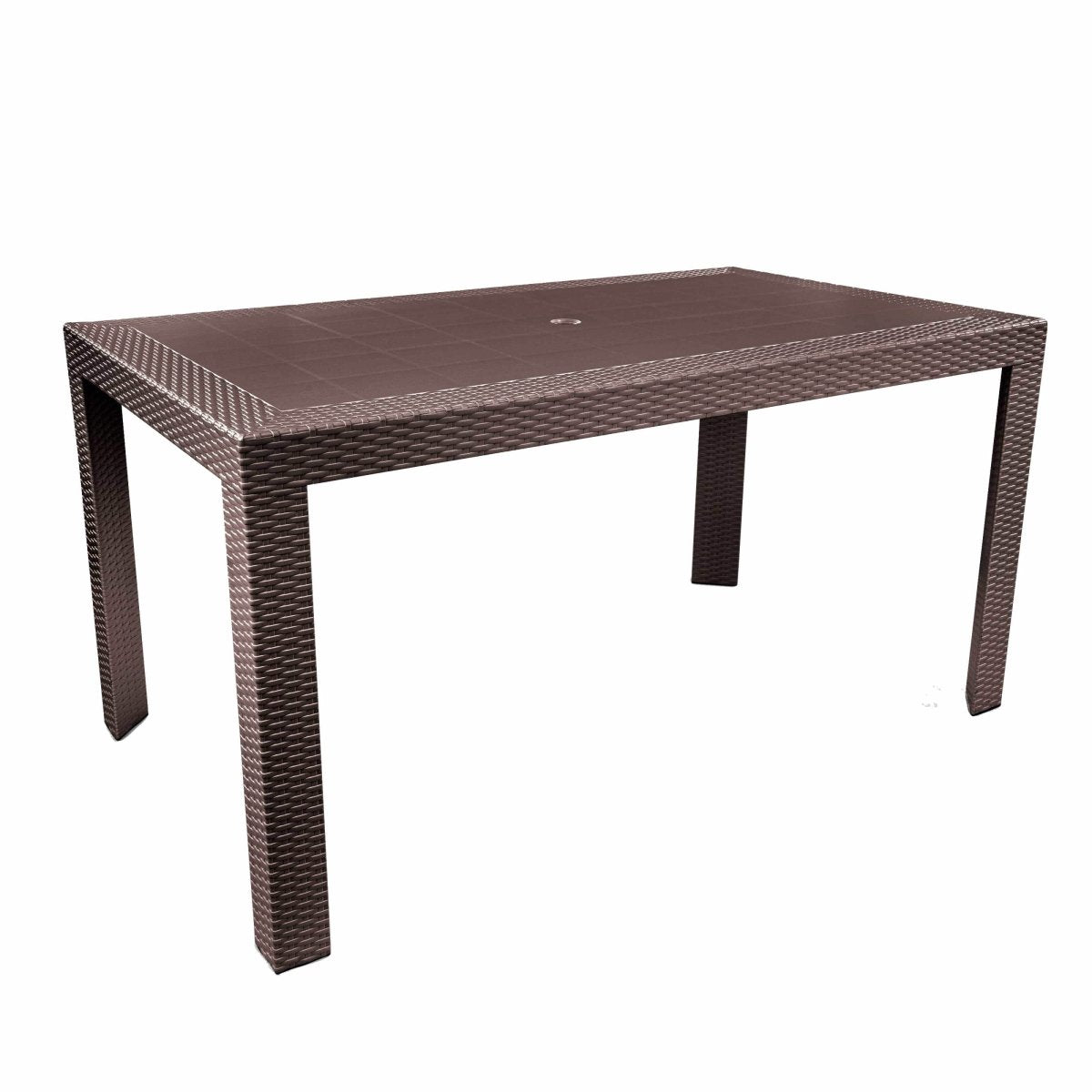 Mace Weave Design Square/Rectangular Dining Table in Polypropylene Plastic