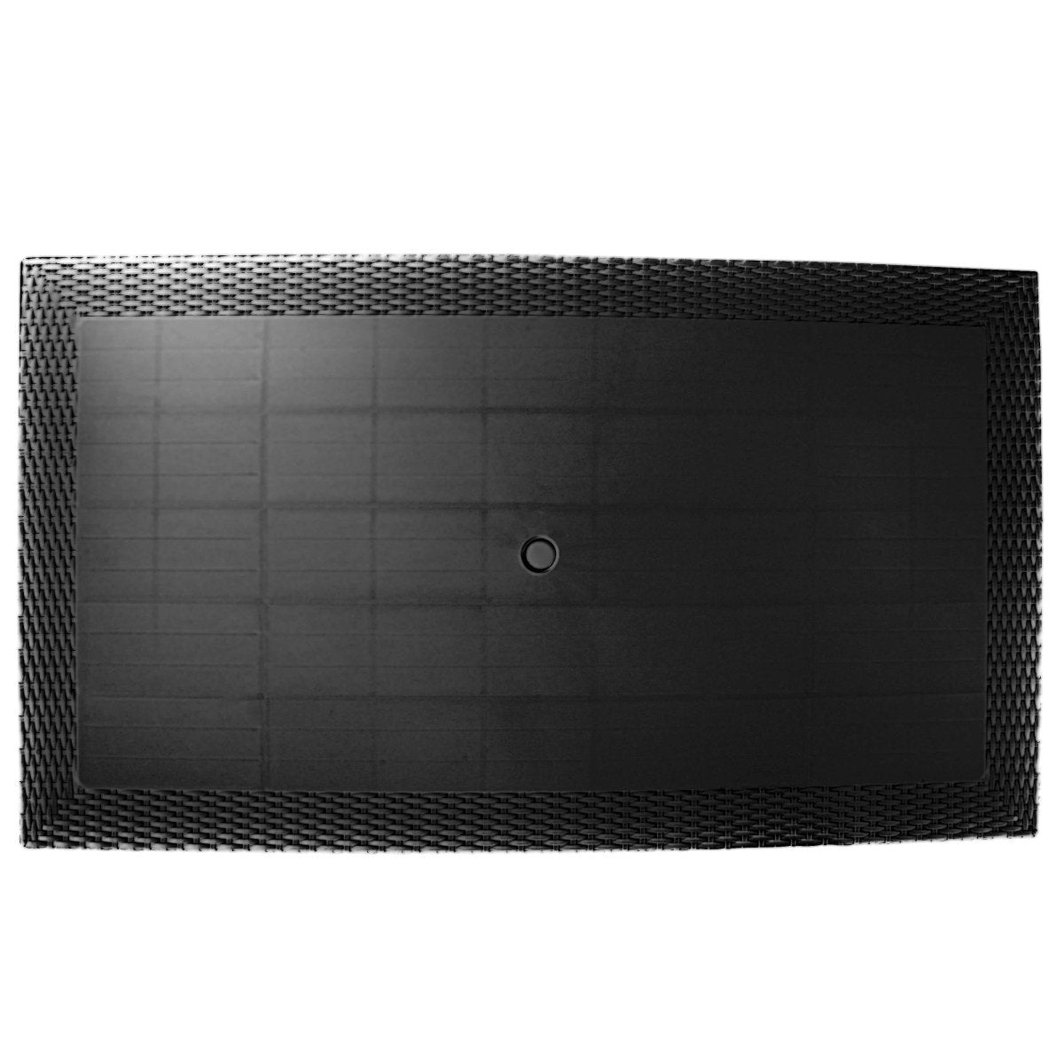 Mace Weave Design Square/Rectangular Dining Table in Polypropylene Plastic