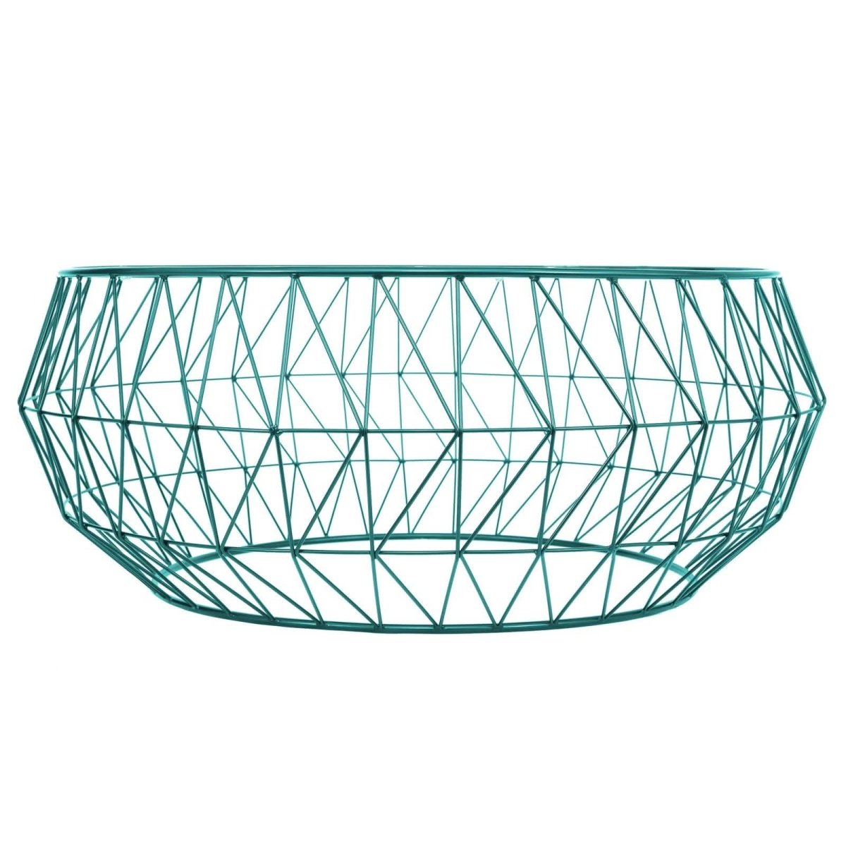 Malibu Modern Round Glass Top Coffee Table With Chrome Base