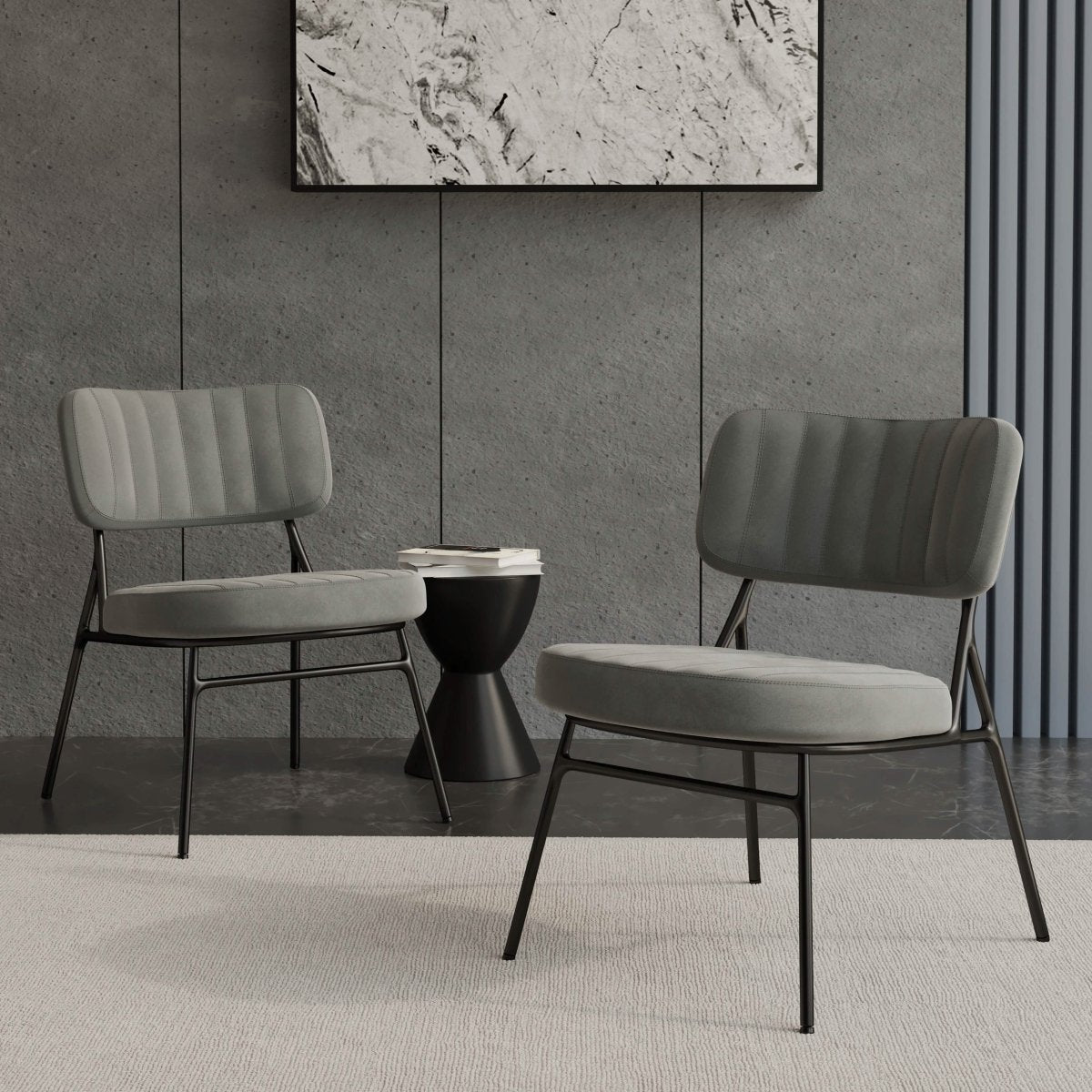 Marilane Upholstered Velvet Accent Chair With Metal Frame