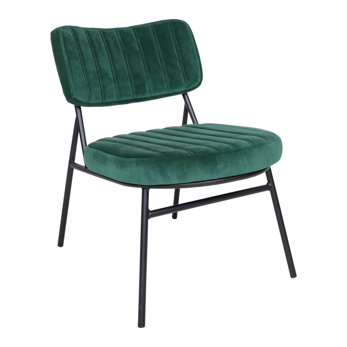 Marilane Upholstered Velvet Accent Chair With Metal Frame