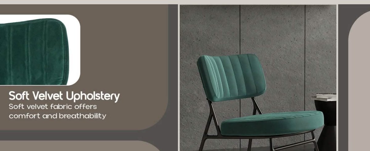 Marilane Upholstered Velvet Accent Chair With Metal Frame