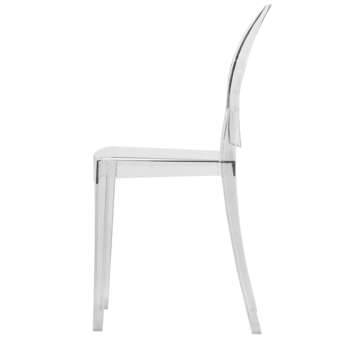 Marion Modern Transparent Acrylic Dining Chair, Set of 2