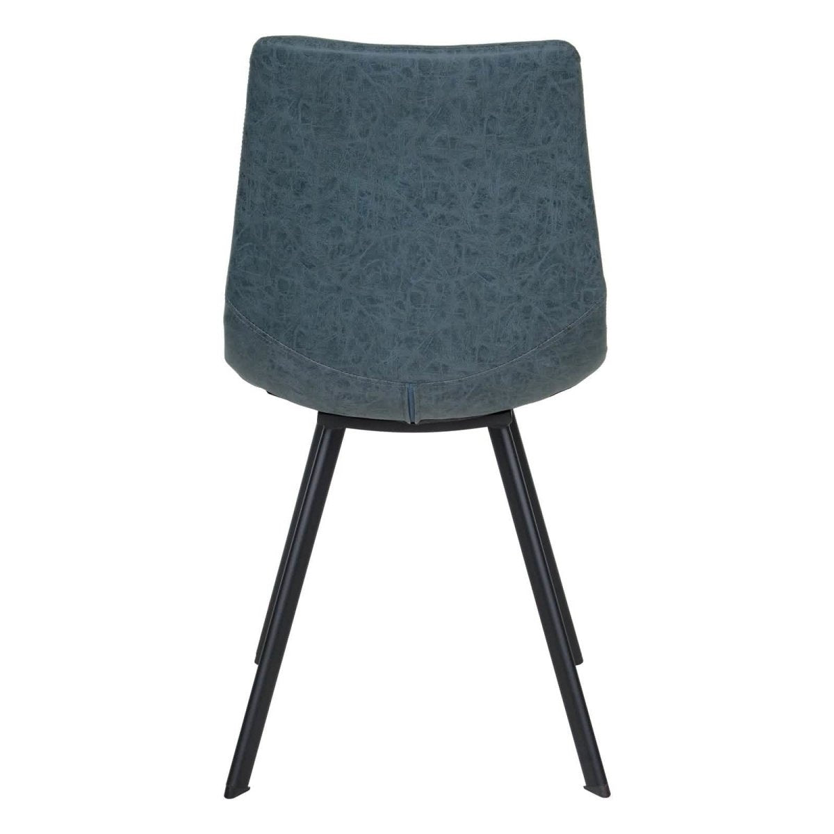 Markley Leather Dining Chair With Black/Gold Metal Legs Black Black Dining Chair Leisuremod