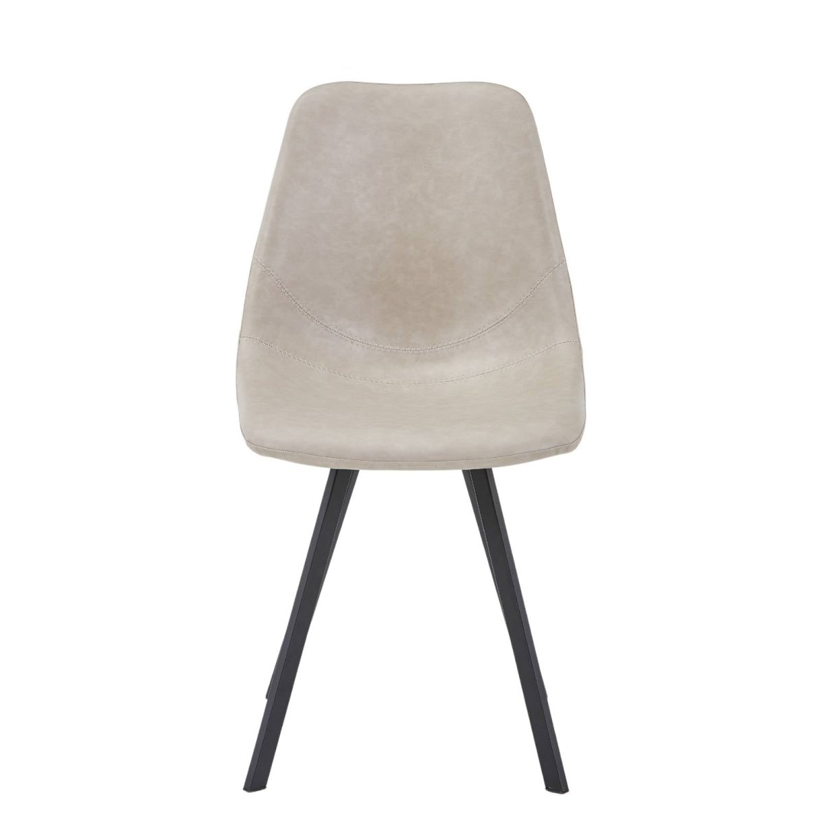 Markley Leather Dining Chair With Black/Gold Metal Legs Black Light Grey Dining Chair Leisuremod