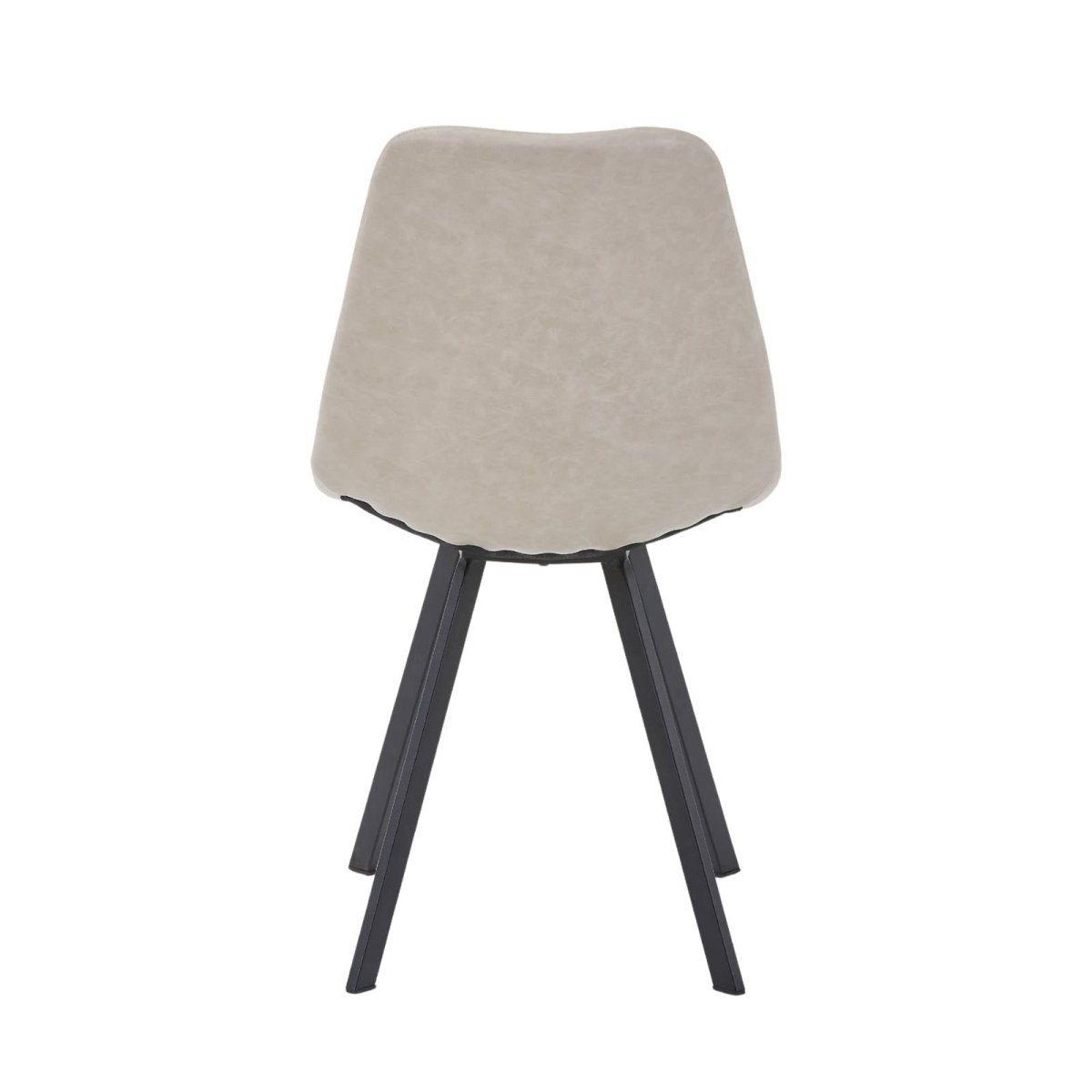 Markley Leather Dining Chair With Black/Gold Metal Legs Black Light Grey Dining Chair Leisuremod