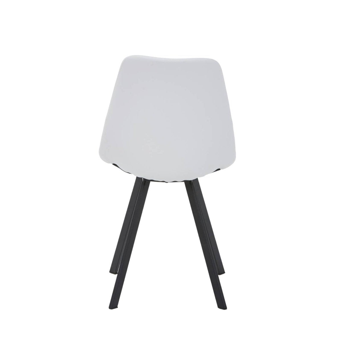 Markley Leather Dining Chair With Black/Gold Metal Legs Black White Dining Chair Leisuremod