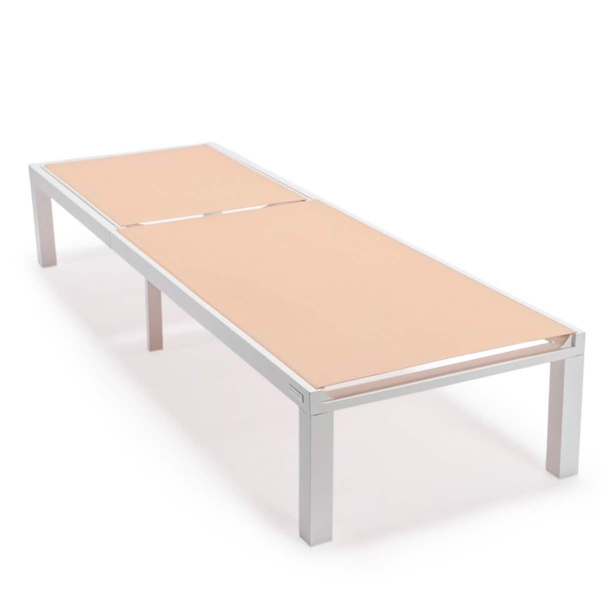 Marlin Aluminum Outdoor Chaise Lounge Chair with Sling Fabric Seat