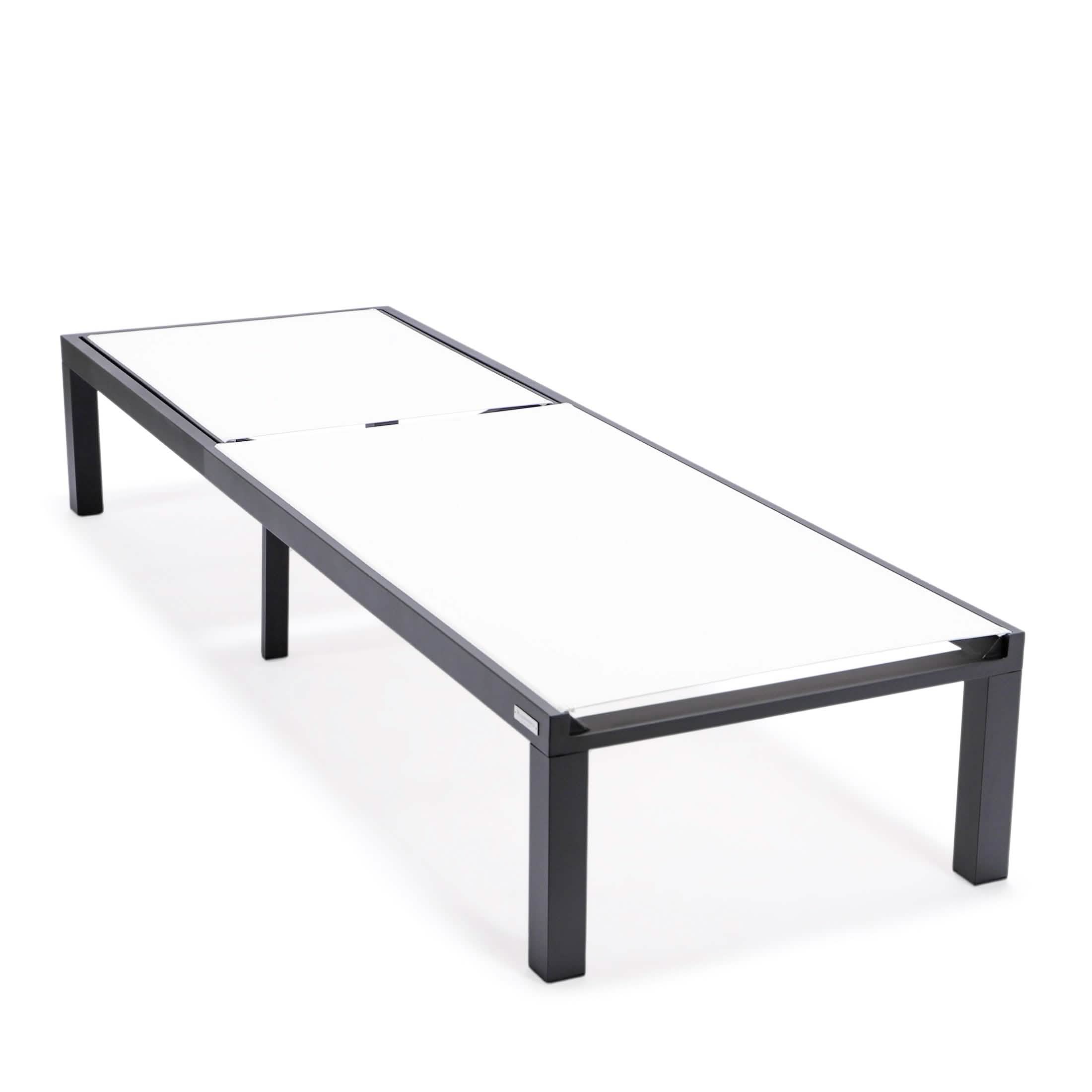 Marlin Aluminum Outdoor Chaise Lounge Chair with Sling Fabric Seat