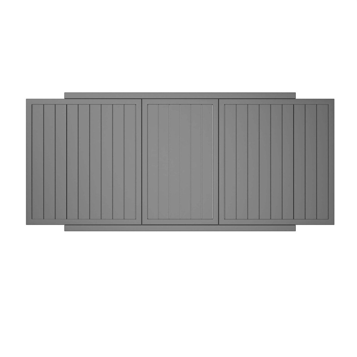 Marlin Extenable Outdoor Dining Table 78 - 118 in Black Aluminum