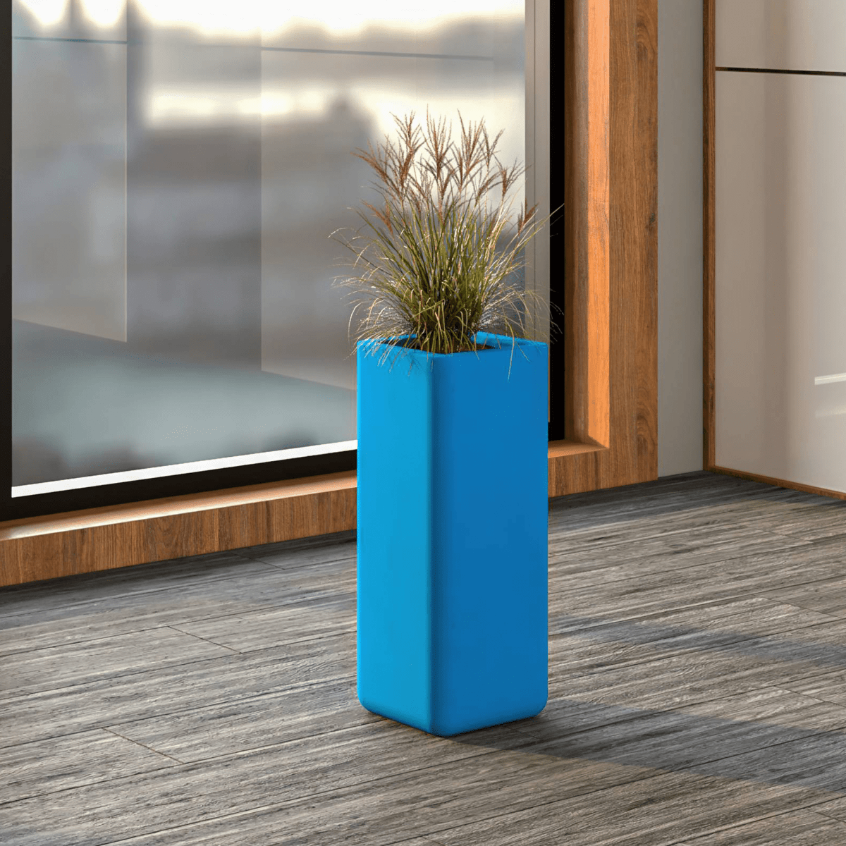 Marquee Fiberstone and MGO Clay Square Planter Pot for Indoor and Outdoor