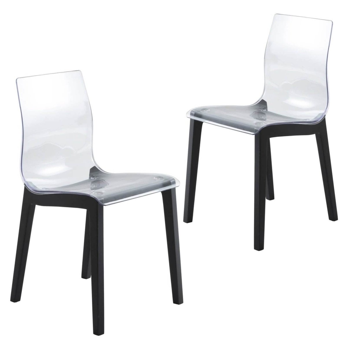 Marsden Modern Dining Side Chair with Beech Wood Legs, Set of 2