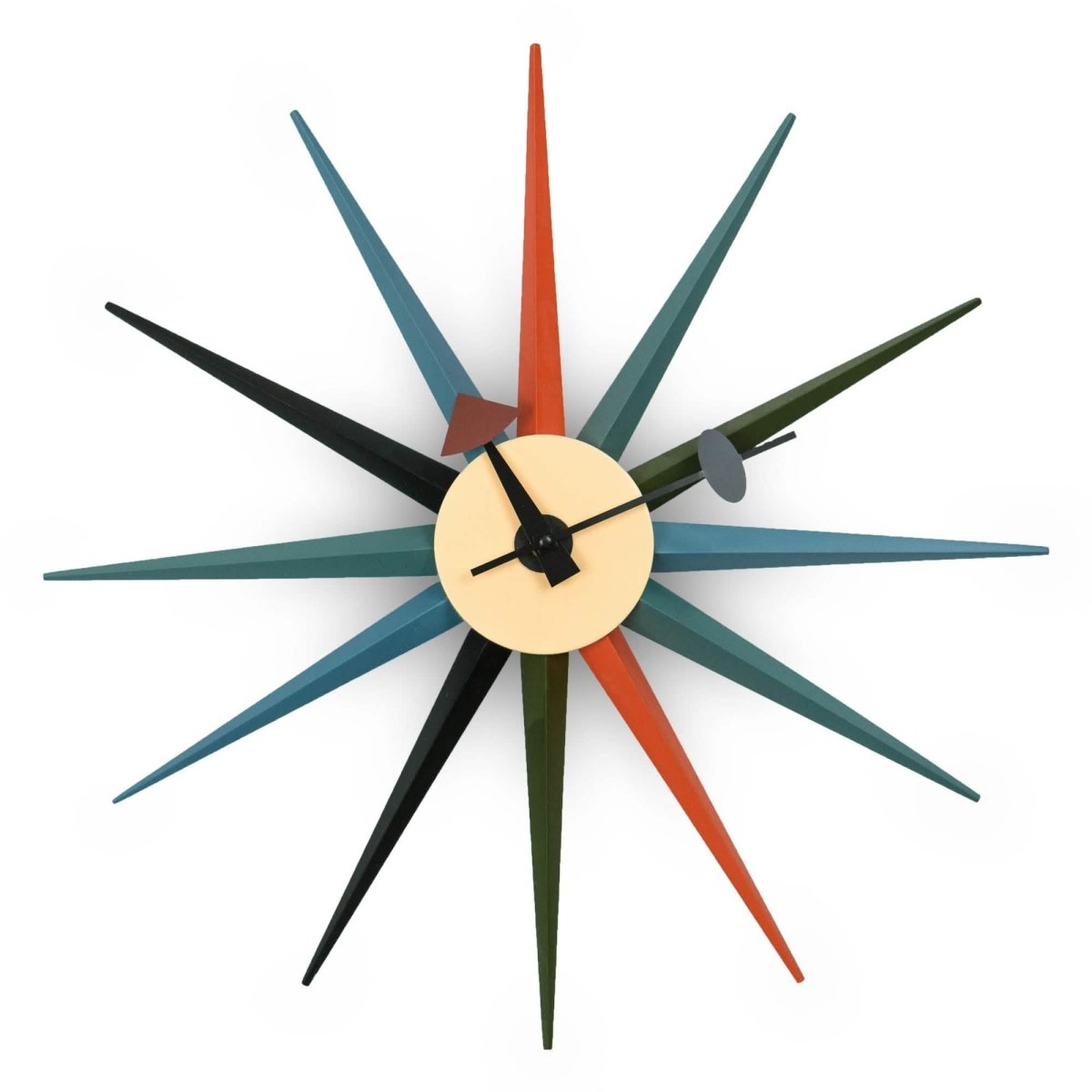 Maxi Modern Design Metal Star Silent Non - Ticking Wall Clock