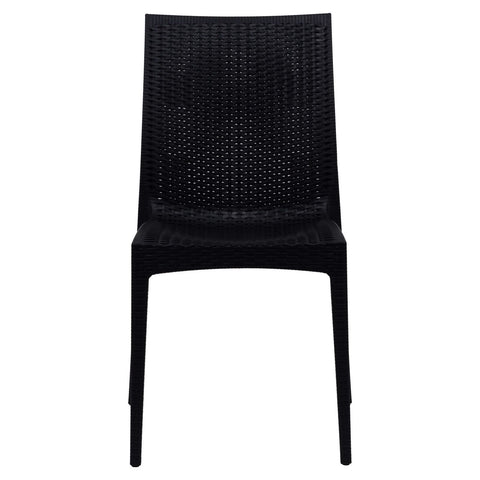 Mace Patio Outdoor Dining Chair with Weave Design in Polypropylene