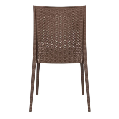 Mace Patio Outdoor Dining Chair with Weave Design in Polypropylene